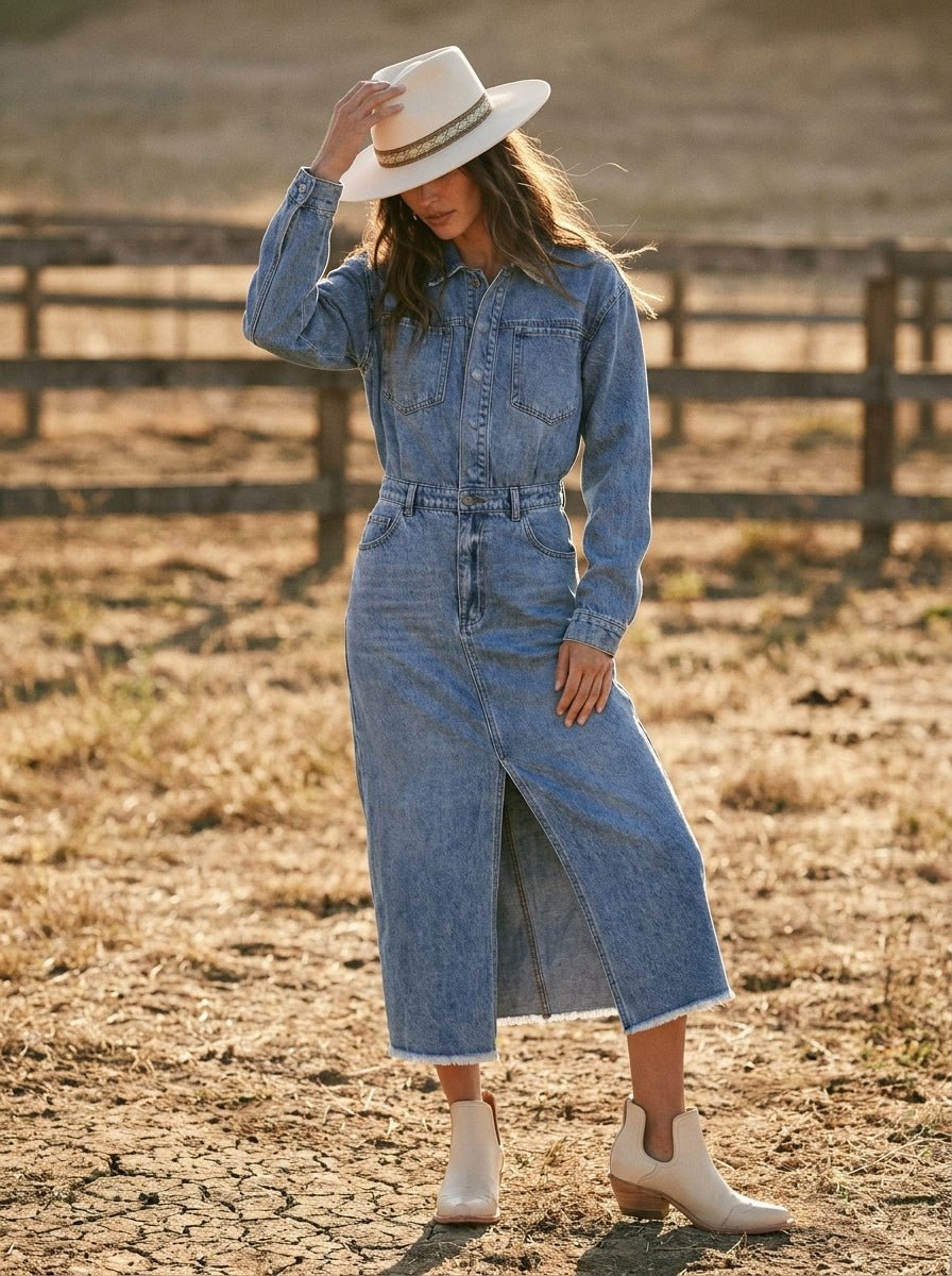 utility dress denim Highland Washed Midi size:UK 14 Anewsta Women's Spring/Summer Elegant Butterfly Dress Womens denim shirt 18% polyester