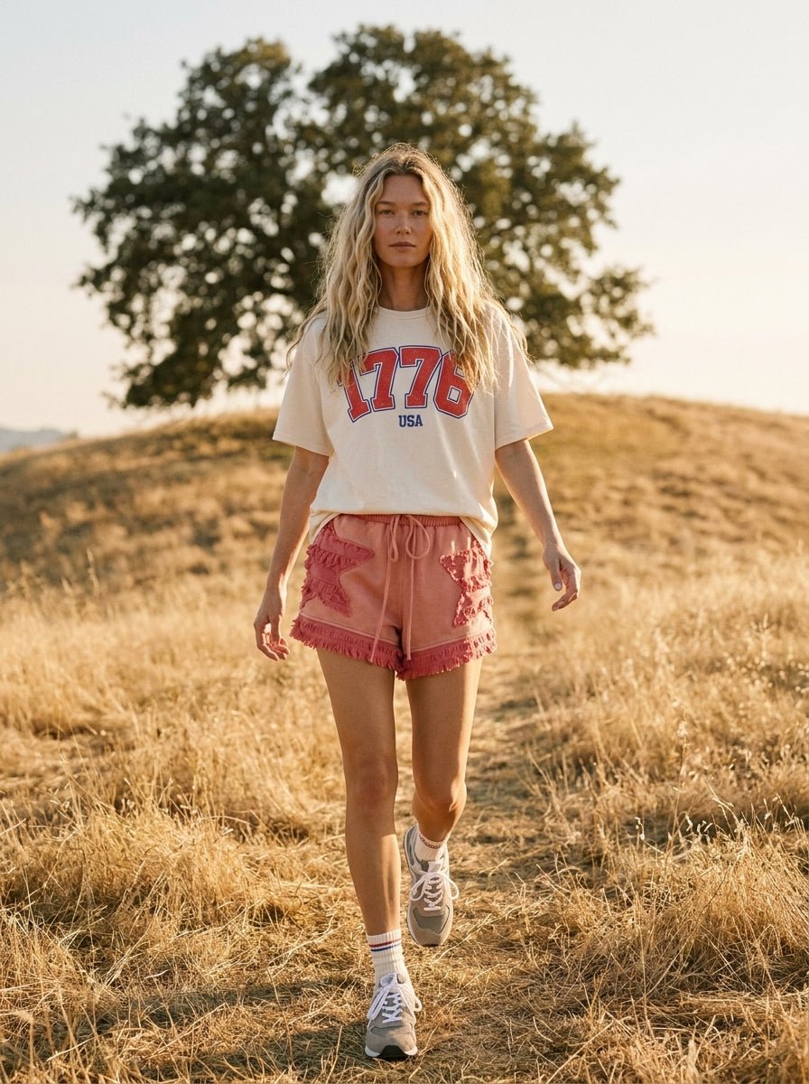 1776 USA Oversized Graphic Tee - Westly