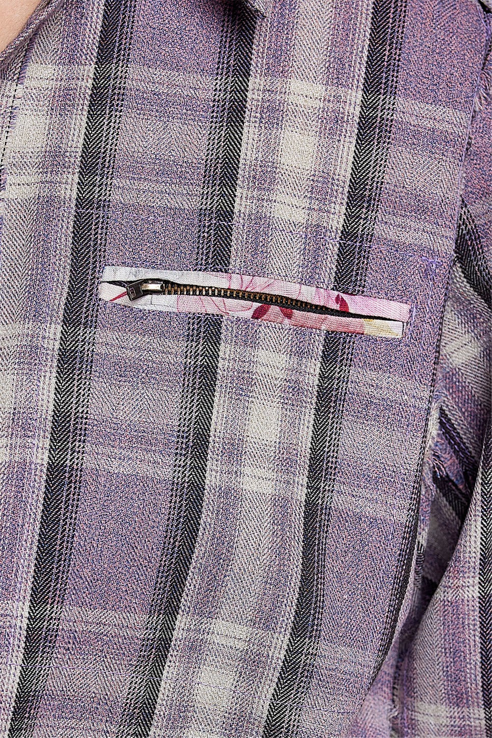 All Star Balloon Sleeve Button-Down Patchwork Shirt