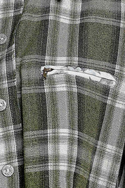 All Star Balloon Sleeve Button-Down Patchwork Shirt