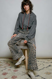 All That Glitters Thermal Cropped Hoodie