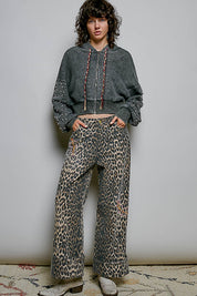 All That Glitters Thermal Cropped Hoodie