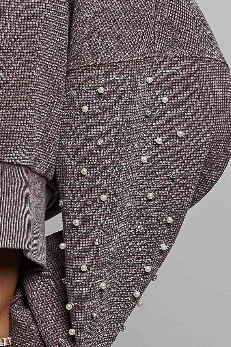 All That Glitters Thermal Cropped Hoodie