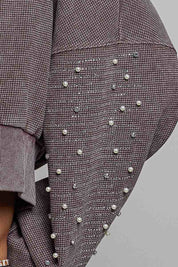 All That Glitters Thermal Cropped Hoodie