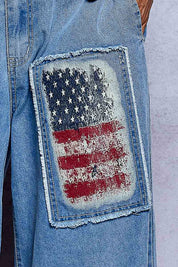 American Beauty Patchwork Wide-Leg Jeans
