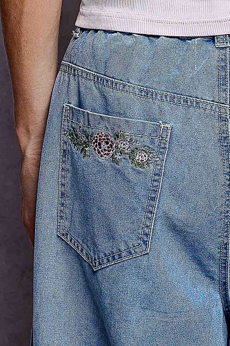 American Beauty Patchwork Wide-Leg Jeans