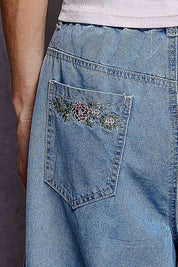 American Beauty Patchwork Wide-Leg Jeans