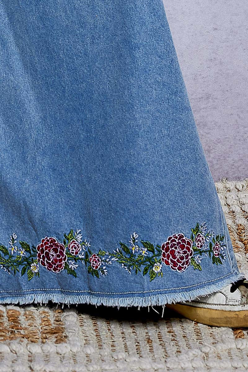 American Beauty Patchwork Wide-Leg Jeans