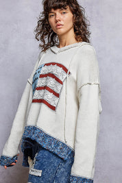 American Honey Chenille Hooded Knit Sweater