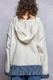 American Honey Chenille Hooded Knit Sweater