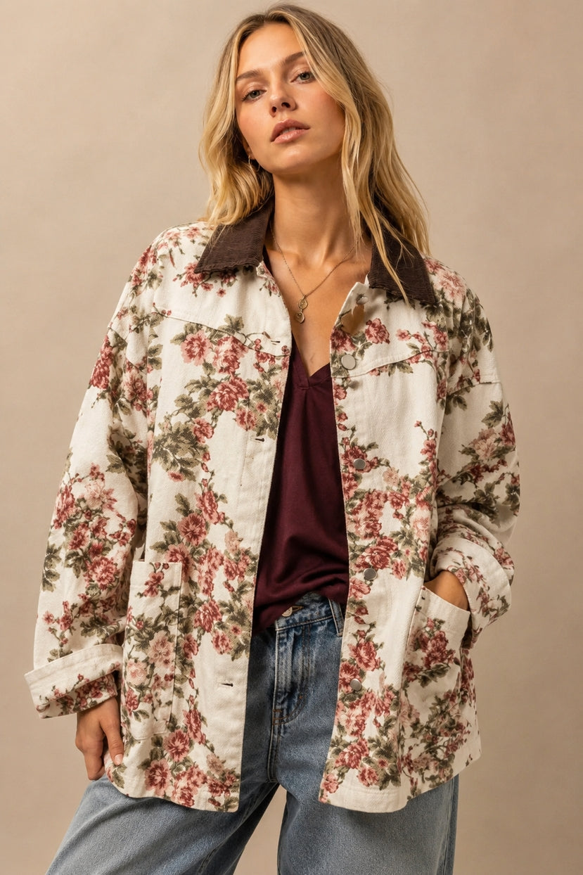 Ashland Vintage Floral Canvas Jacket