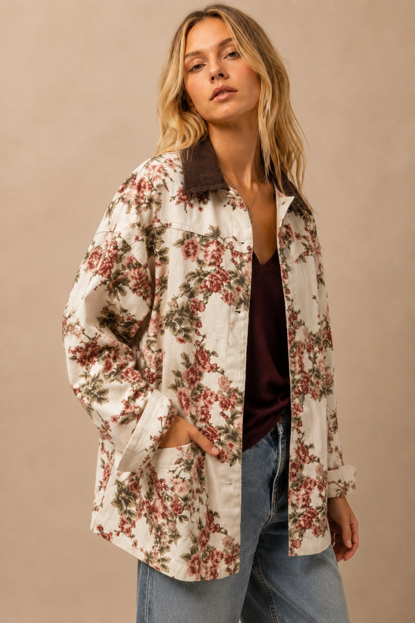 Ashland Vintage Floral Canvas Jacket