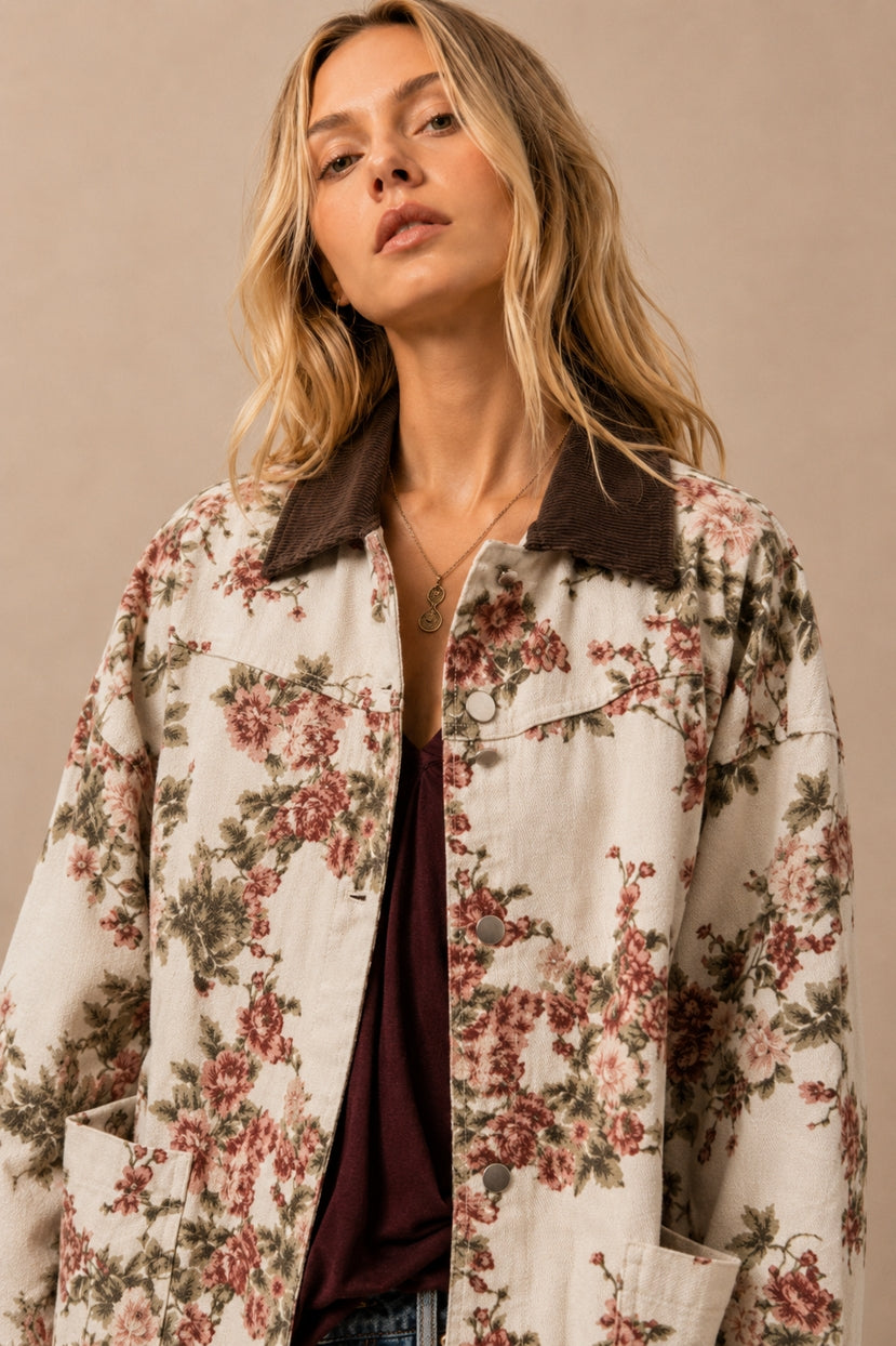 Ashland Vintage Floral Canvas Jacket