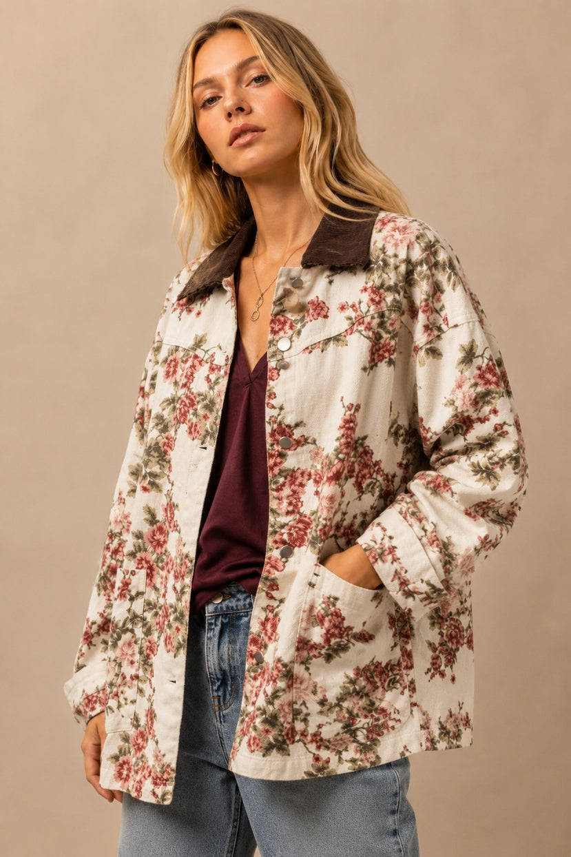 Ashland Vintage Floral Canvas Jacket