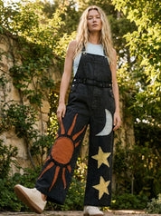 Autumn Solstice Patchwork Overalls