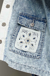 Betty Americana Patchwork Denim Jacket