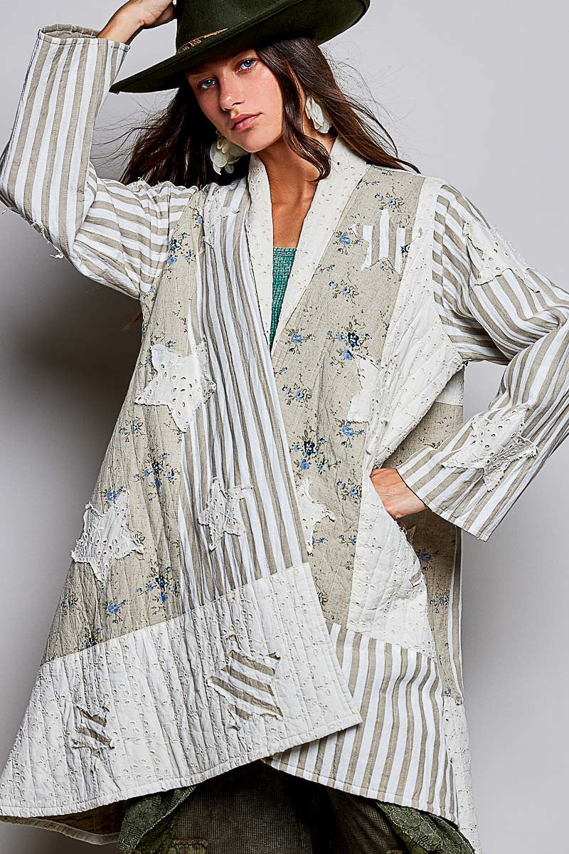 Born Free Patchwork Quilted Duster