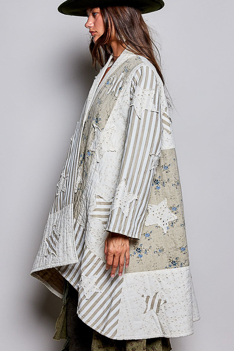 Born Free Patchwork Quilted Duster