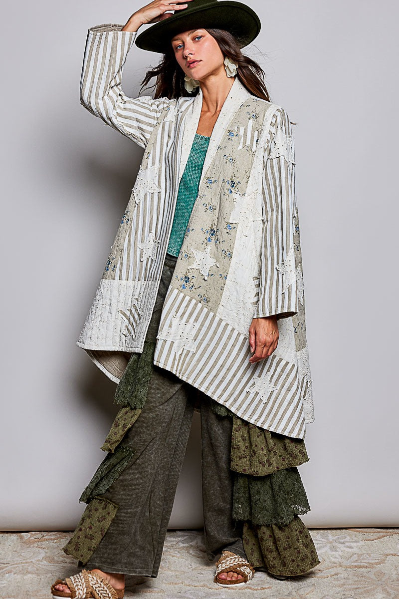 Born Free Patchwork Quilted Duster
