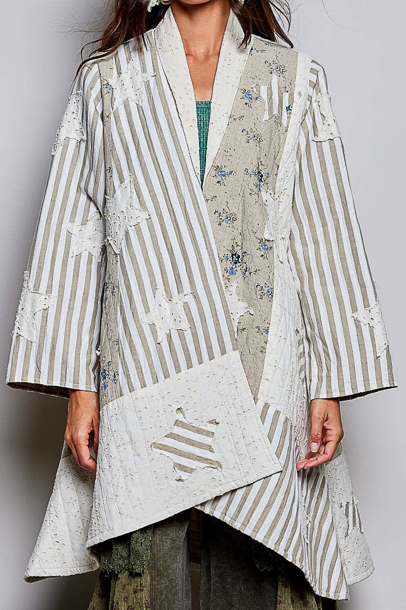 Born Free Patchwork Quilted Duster