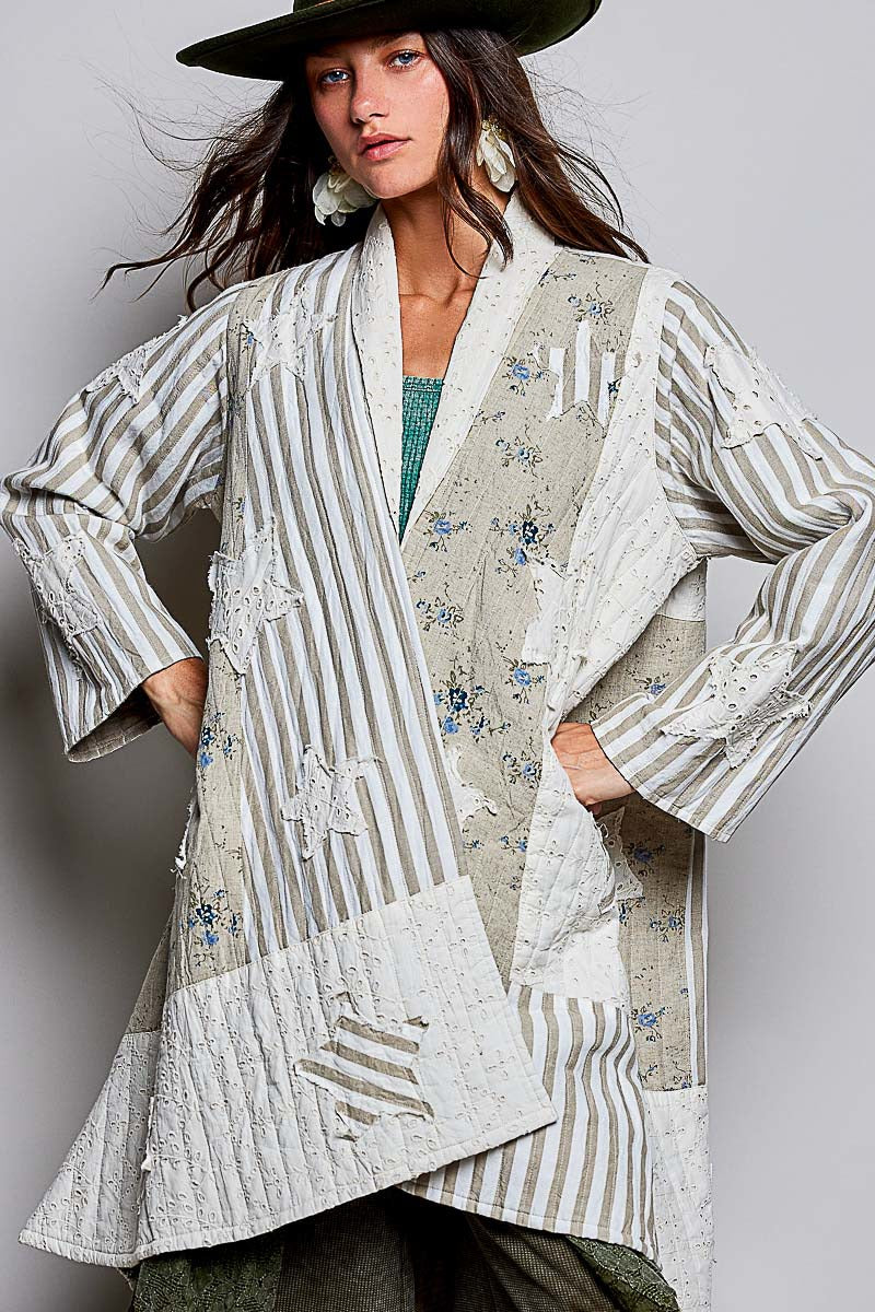 Born Free Patchwork Quilted Duster