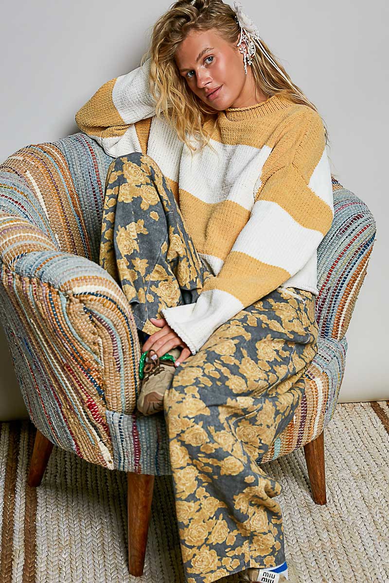 Cabana Club Chenille Mock-Neck Sweater