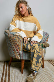 Cabana Club Chenille Mock-Neck Sweater
