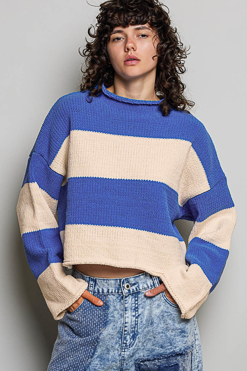 Cabana Club Chenille Mock-Neck Sweater