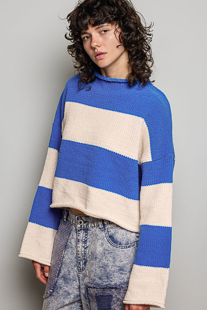 Cabana Club Chenille Mock-Neck Sweater