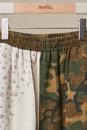 Caliche Camo Floral Patch Wide Leg Pants