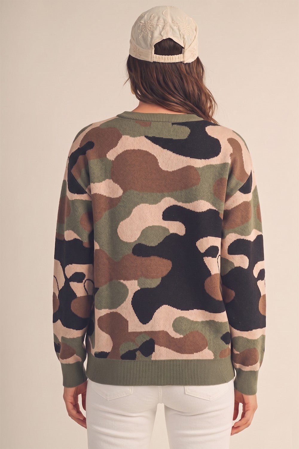Powell Relaxed Camo Sweater