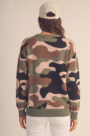 Powell Relaxed Camo Sweater