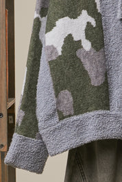 Timberline Camo Knit Button-Front Cardigan