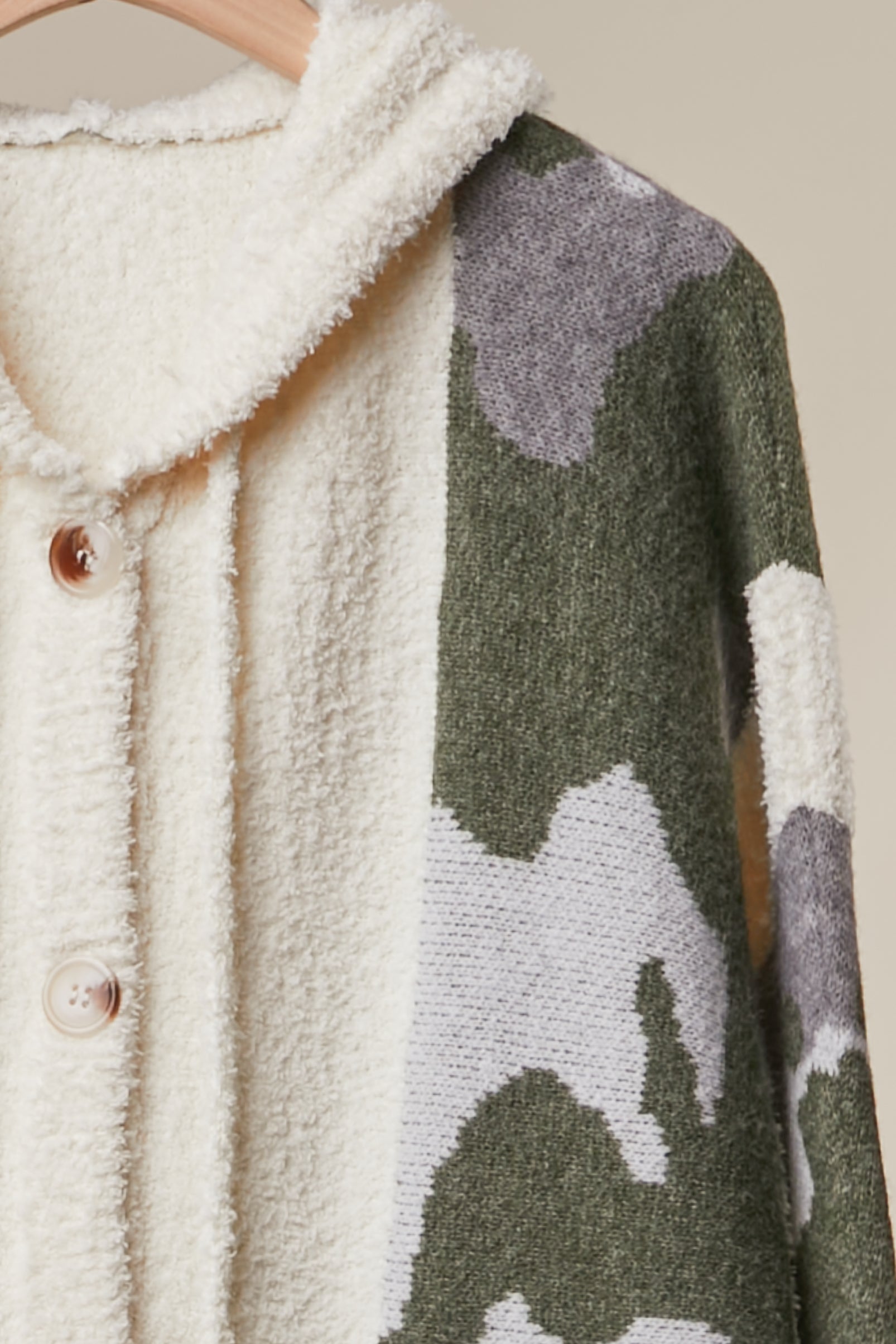 Timberline Camo Knit Button-Front Cardigan