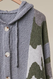 Timberline Camo Knit Button-Front Cardigan