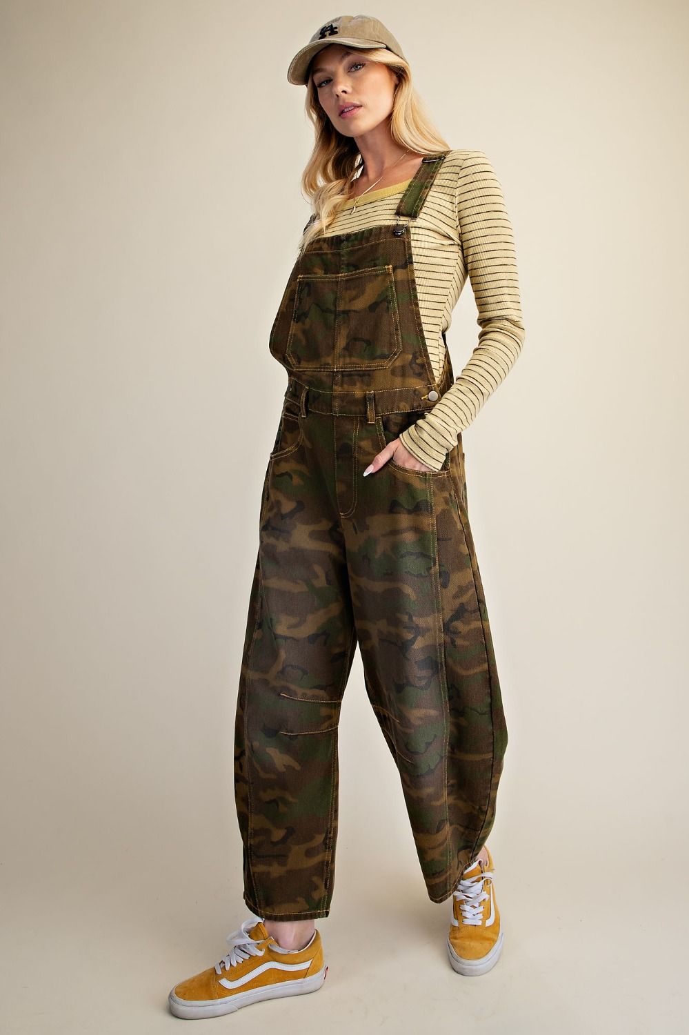 Outlook Camo Print Twill Overalls