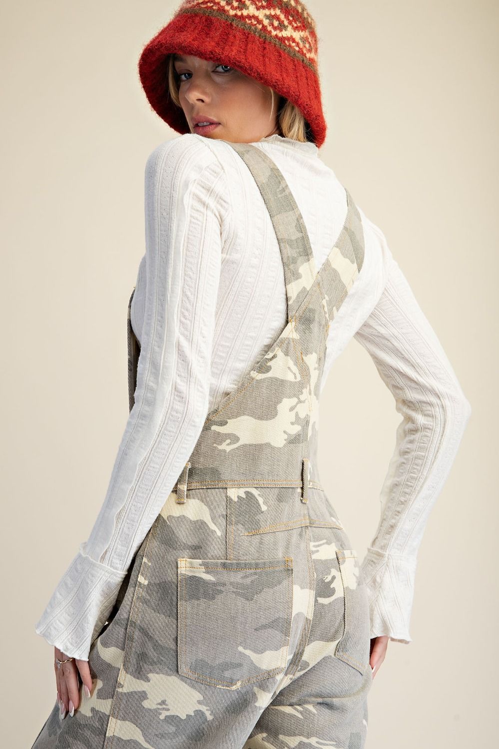 Outlook Camo Print Twill Overalls
