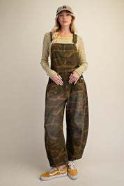 Outlook Camo Print Twill Overalls