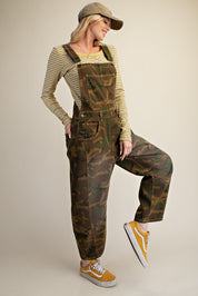 Outlook Camo Print Twill Overalls