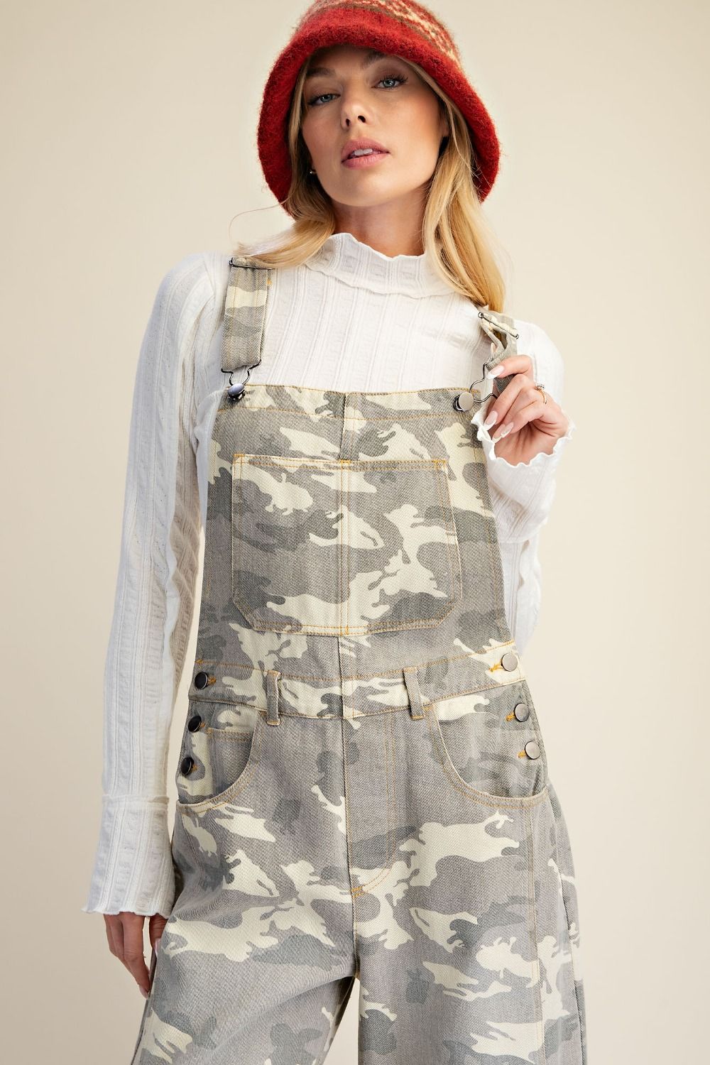 Outlook Camo Print Twill Overalls