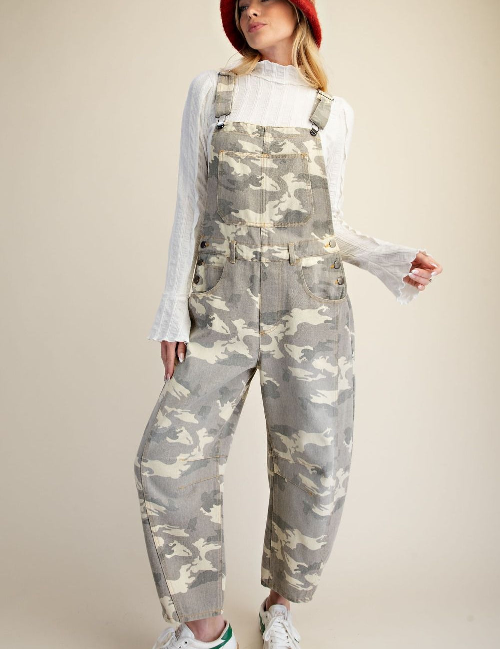 Outlook Camo Print Twill Overalls