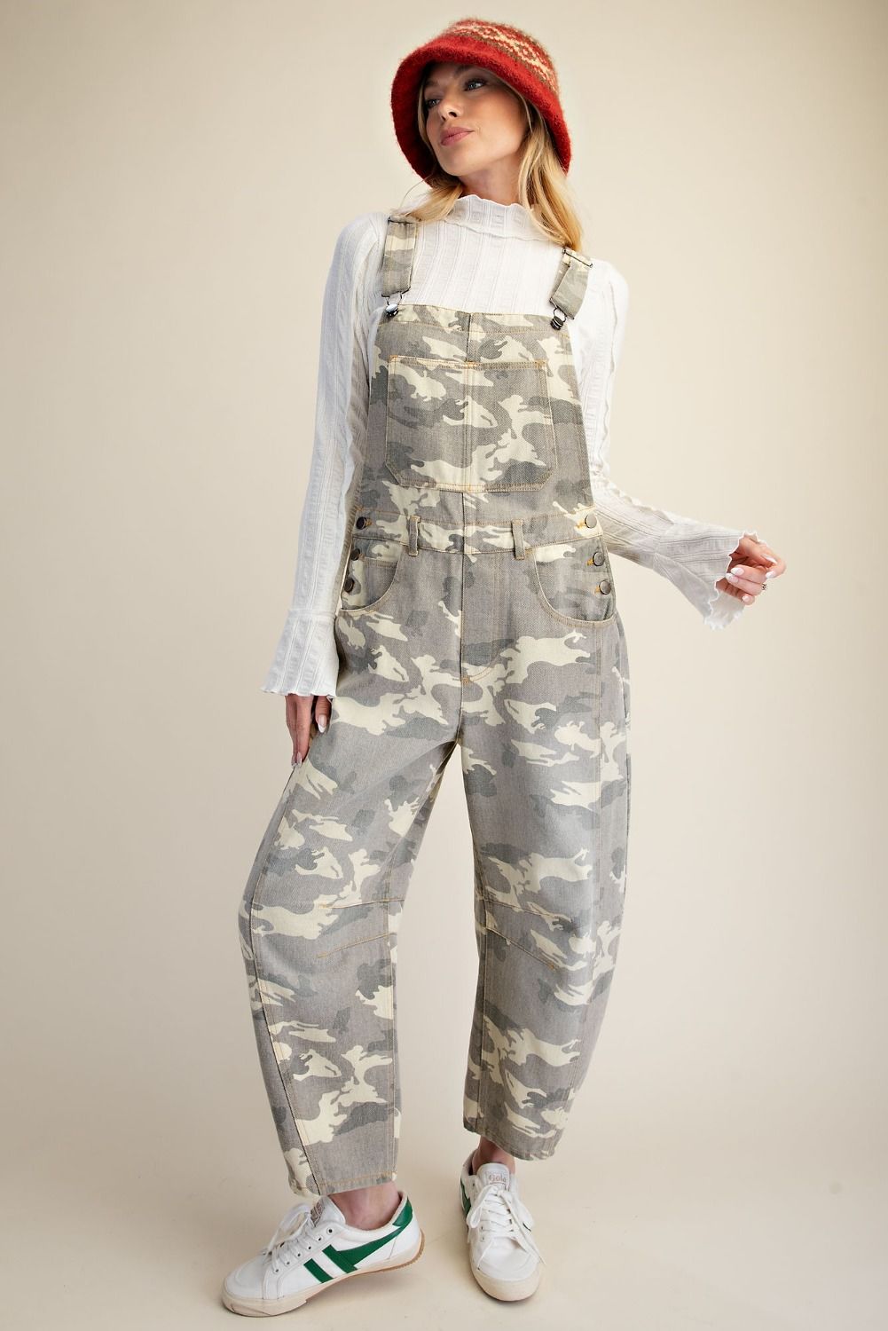 Outlook Camo Print Twill Overalls