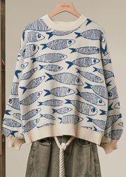 Cannery Row Sardine Knit Sweater