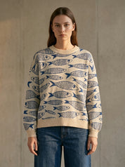 Cannery Row Sardine Knit Sweater