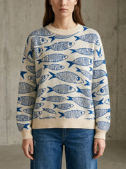 Cannery Row Sardine Knit Sweater