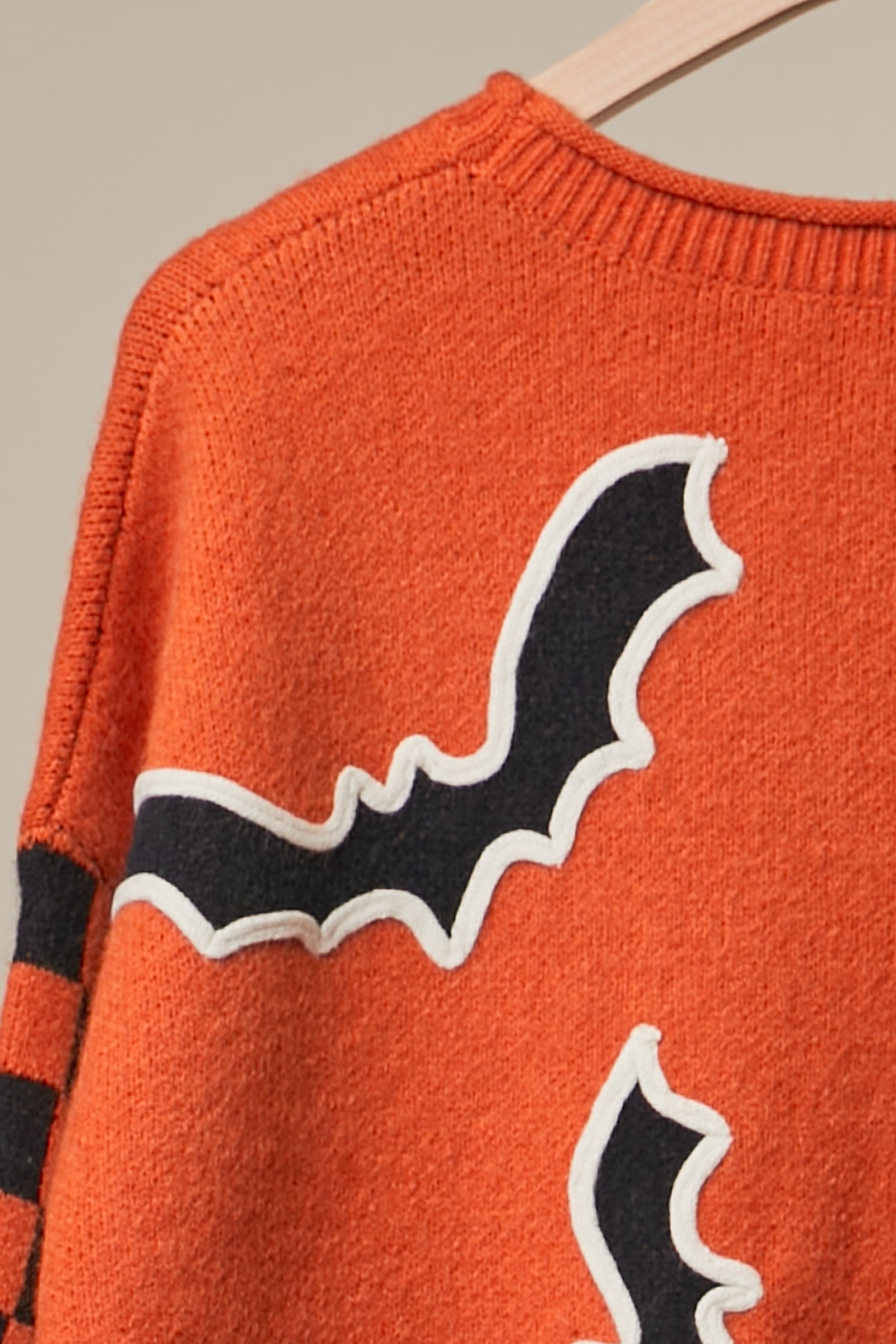 After Dark Checkerboard Sleeve Knit Sweater