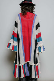 Cirque Open-Knit Longline Cardigan