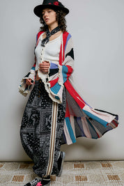 Cirque Open-Knit Longline Cardigan