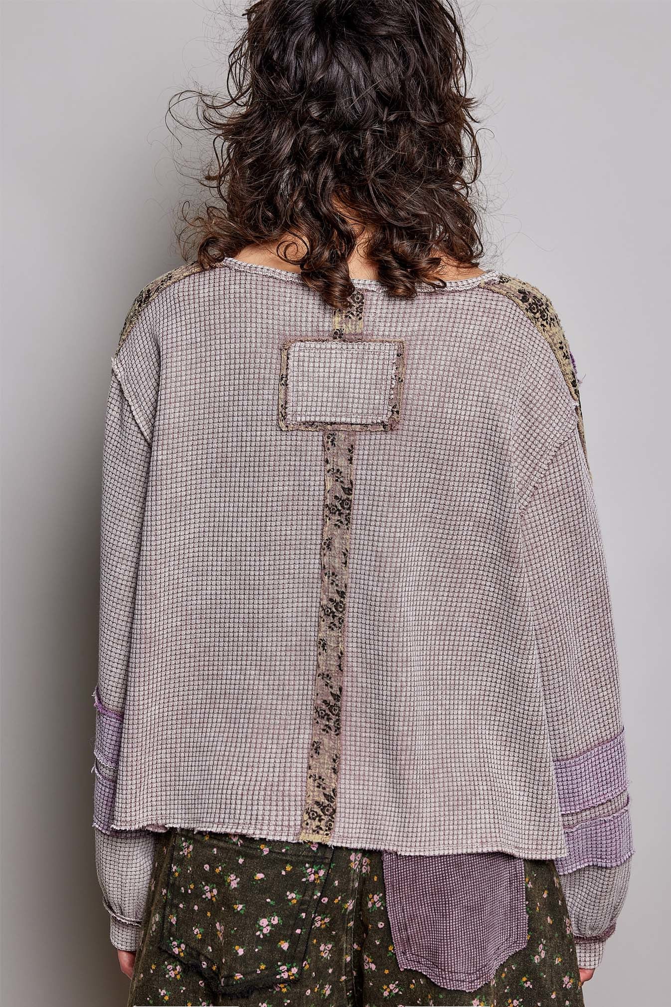 Come As You Are Oversized Waffle Knit Top