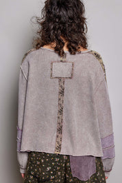 Come As You Are Oversized Waffle Knit Top